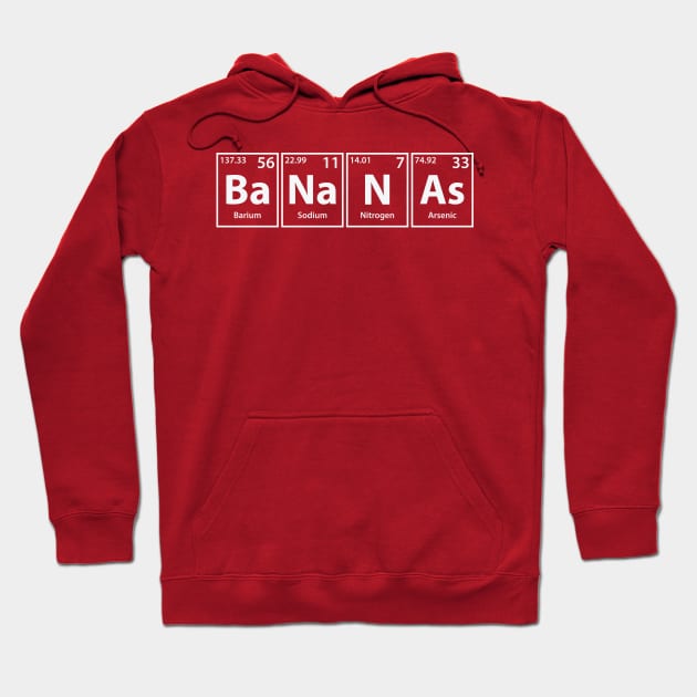 Bananas (Ba-Na-N-As) Periodic Elements Spelling Hoodie by cerebrands